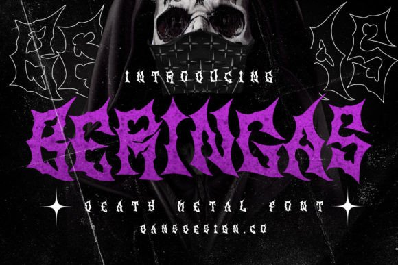 Beringas: Crafting a Bold Brand Identity with a Modern Metal Font