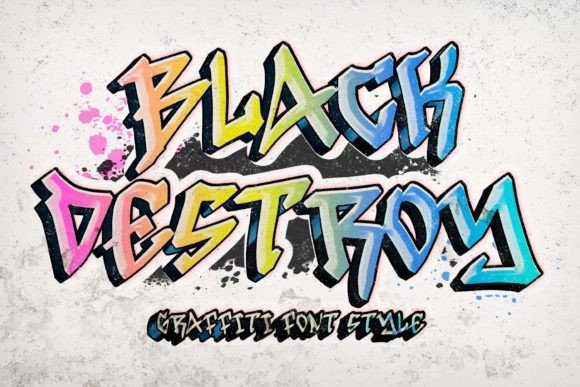 Black Destroy: A Graffiti Font for Bold Branding