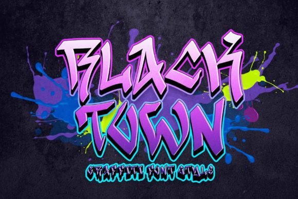 Black Town: A Graffiti Font for Bold Brand Statements