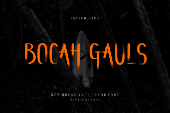 Bocah Gauls: The Brush Horror Font for Spine-Chilling Designs