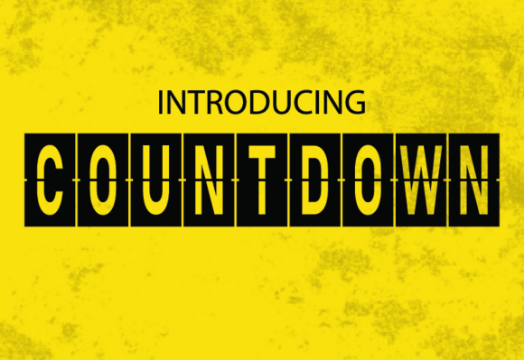 Countdown: The Retro Flip Font for Modern Projects