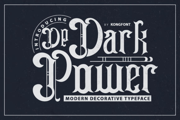Dark Power: A Modern Script Font with Playful Energy