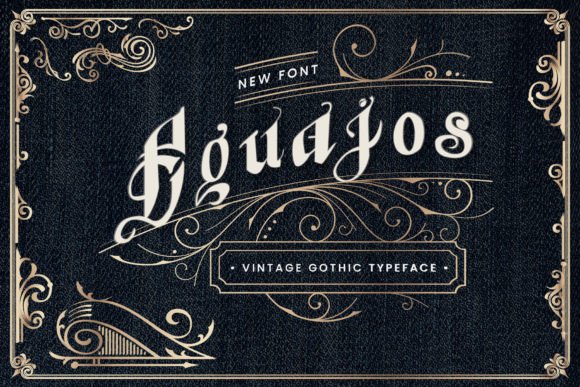 Equajos: A Modern Take on Bold Gothic Lettering