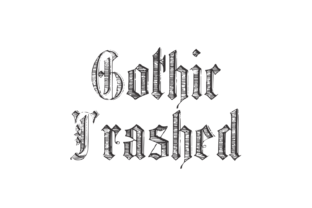 Gothic Trashed: The Gritty Typeface for Bold Brand Stories