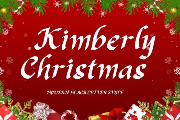 Kimberly Christmas: The Blackletter Font for Modern Elegance