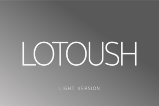Lotoush Light: A Sans Serif for Modern Clarity