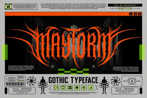 Maytron: The Brutalist Typeface for Metal Design