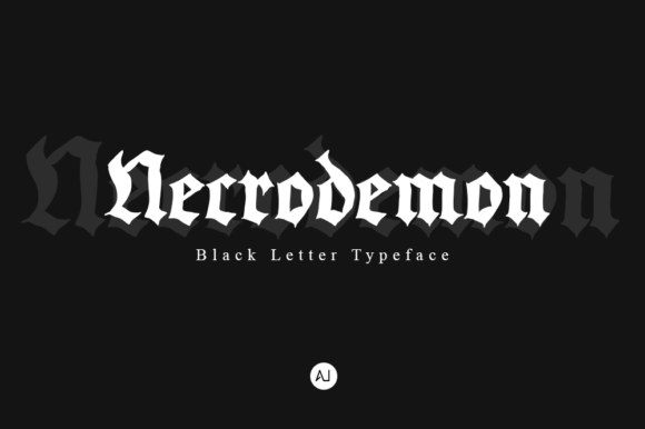 Necrodemon: The Bold Black Letter Typeface for Dark Branding