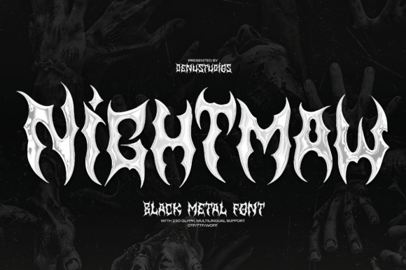 Nightmaw: A Typeface Forged in Darkness