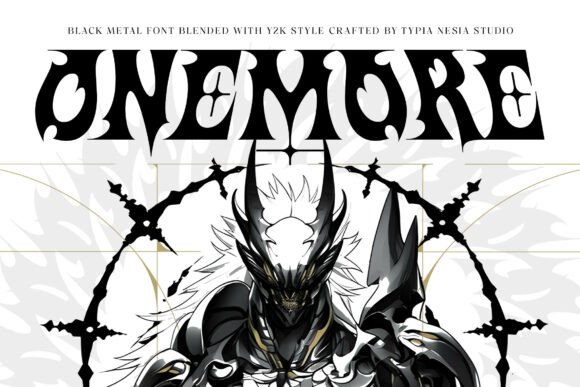 Onemore: A Black Metal Typeface with a Y2K Edge