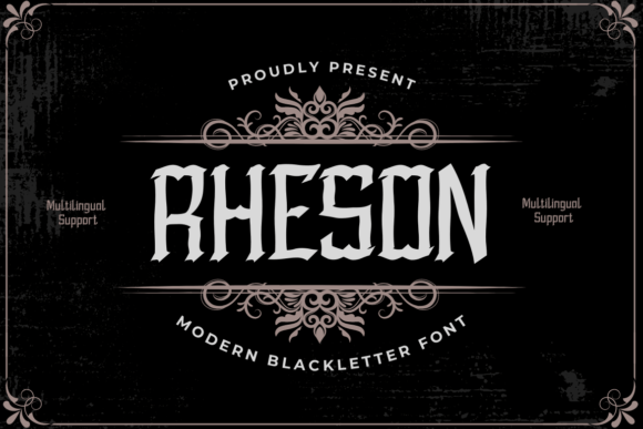 Rheson: The Gothic-Inspired Typeface for Modern Branding