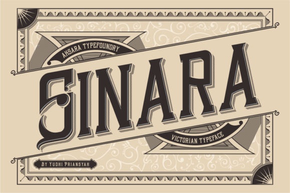 SINARA: A Victorian Typeface for Modern Vintage Design
