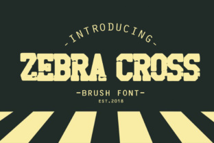 Unleashing Zebra Cross: A Brush Font for Bold Branding